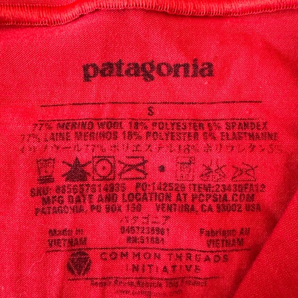 Patagonia Wool base layer half zip - Picture 3 of 4